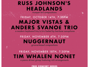 Oct. 14th, 2016 – InDIGenous Jazz” Concert With Major Vistas & The Anders Svanoe Trio