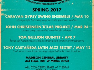 The Greater Madison Jazz Consortium’s Spring “InDIGenous Jazz” Concert Series